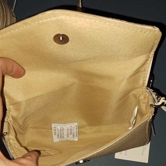 Ladies Taupe Aeropostale Crossbody Bag Purse with Coin Pouch - Picture 10 of 10